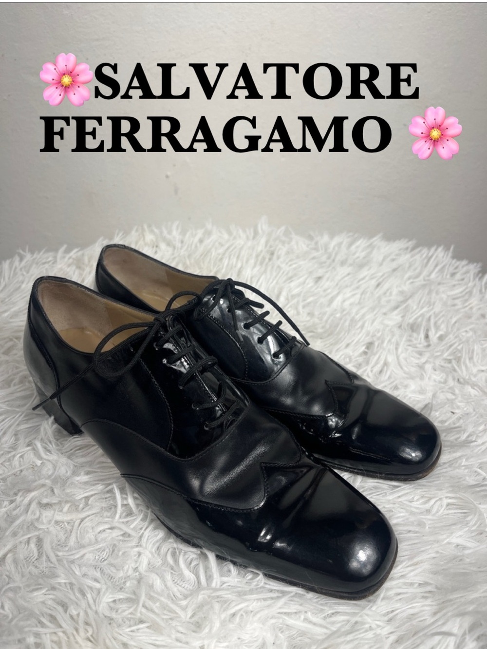 SALVATORE FERRAGAMO WING TIP OXFORDS